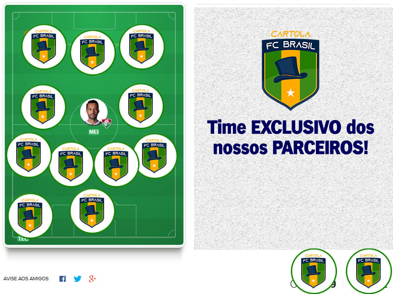 Time exclusivo dos nossos parceiros com escalação visando regularidade alinhada aos nossos principais objetivos: pontuar bem e mitar na #7 do Cartola FC 2020! Esse é o time principal da equipe do Cartola FC Brasil