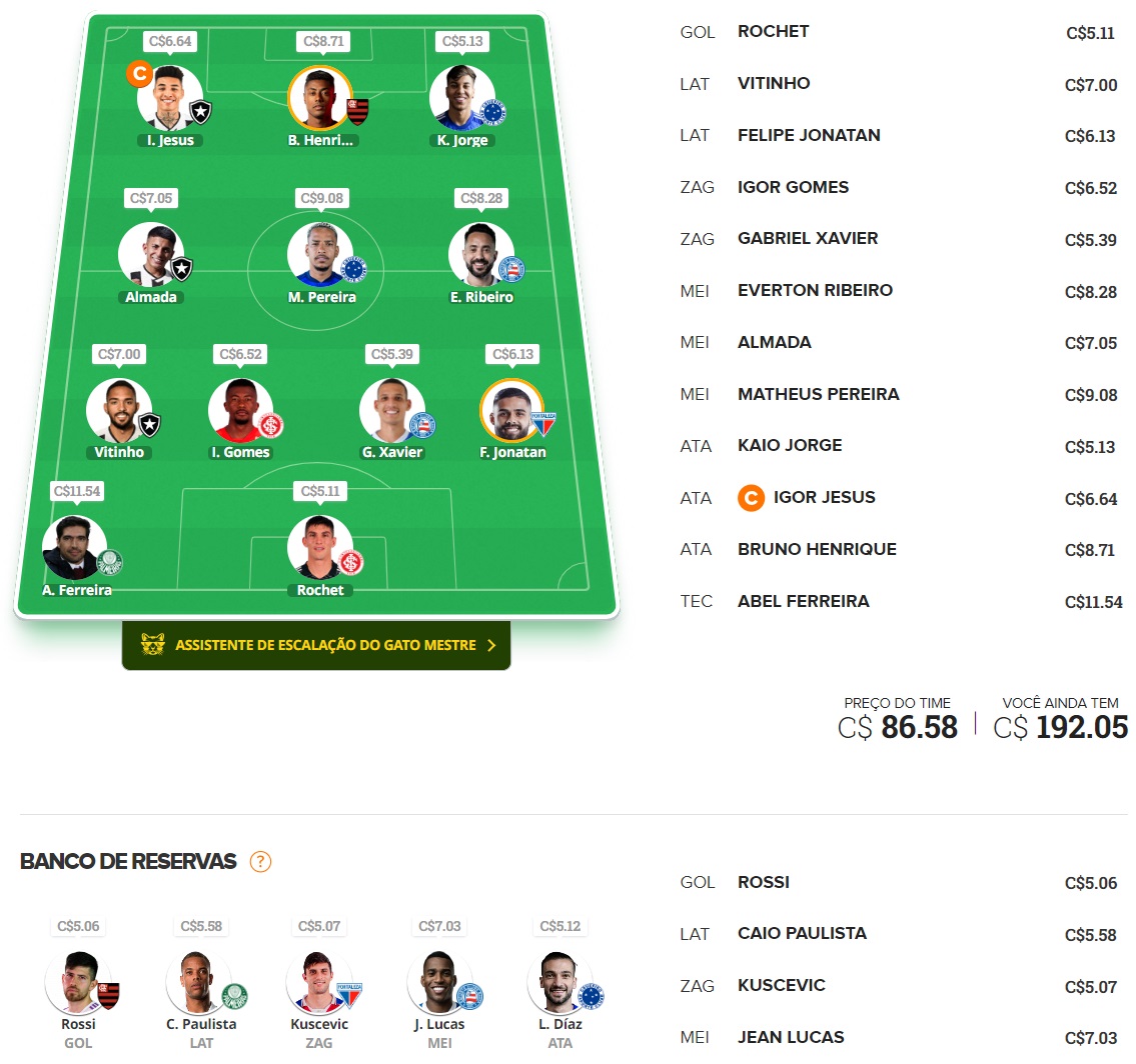 Dicas para montar um time bom e barato e ainda valorizar na rodada #28 do Cartola FC 2024. Essas dicas são para ganhar cartoletas na vigésima oitava rodada do Cartola FC